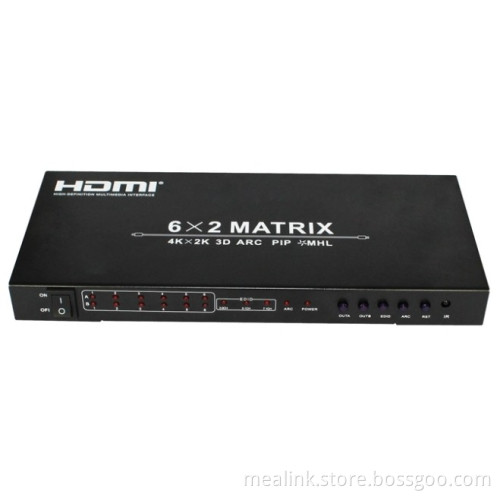 6X2 HDMI Matrix (4K, 3D, YL0602)